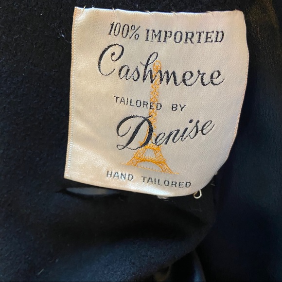 Vintage Cashmere Coat with Fur Collar - Picture 13 of 16